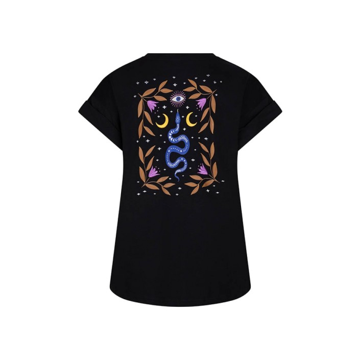 Lofty Manner T-shirt Monika black | Freewear T-shirt Monika - www.freewear.nl - Freewear