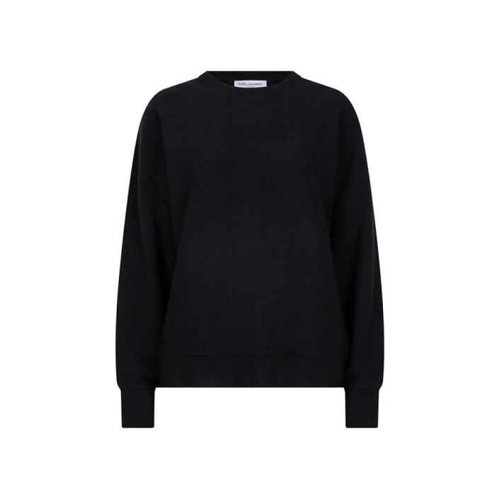 Lofty Manner Sweater Zita black | Freewear Sweater Zita - www.freewear.nl - Freewear