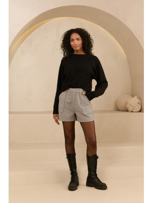 Lofty Manner Sweater Zita black | Freewear Sweater Zita - www.freewear.nl - Freewear