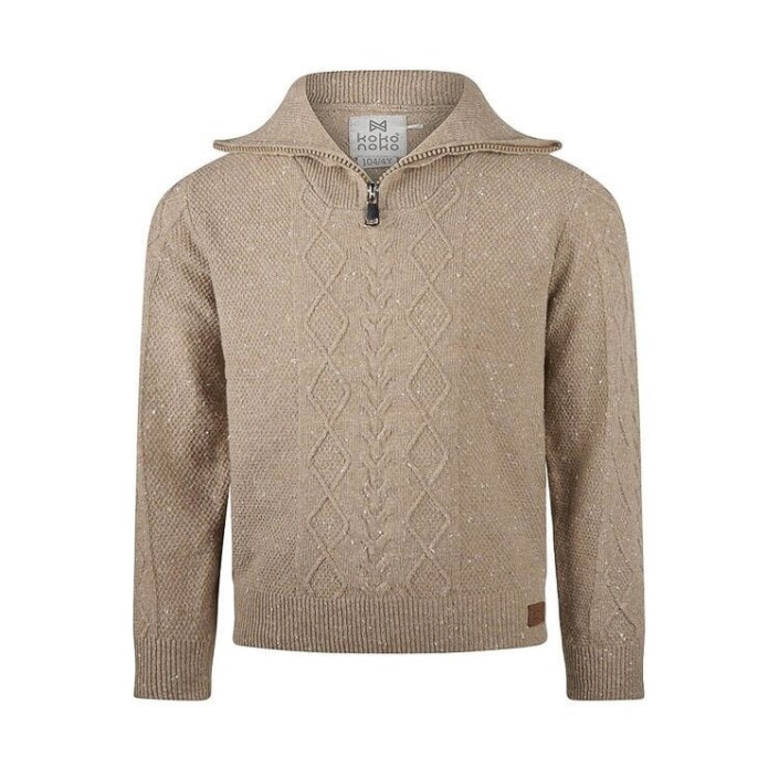 Koko Noko Ki Pullover rits taupe | Freewear Ki Pullover rits - www.freewear.nl - Freewear