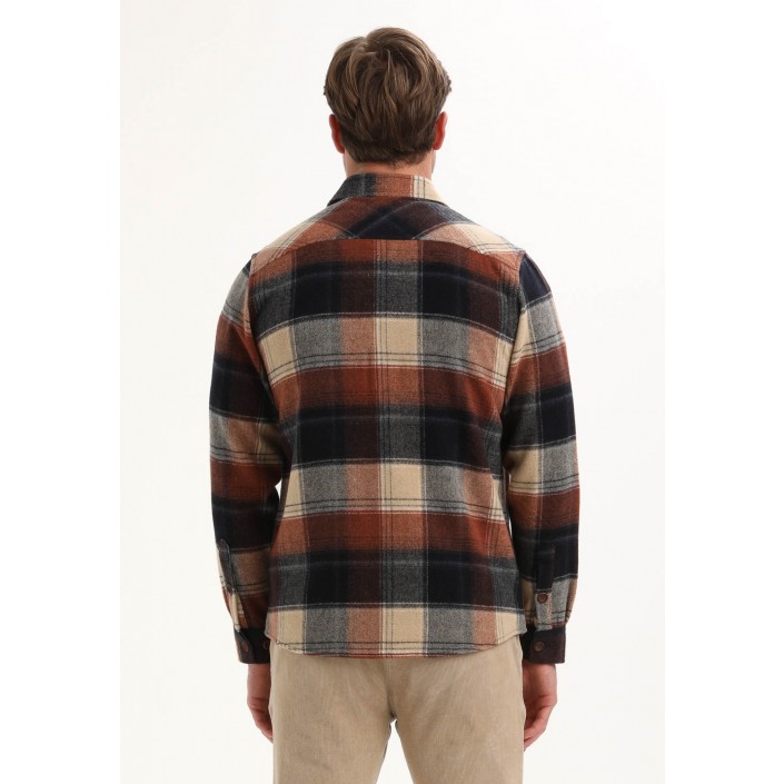 Gabbiano Overhemd ls geruit clay | Freewear Overhemd ls geruit - www.freewear.nl - Freewear