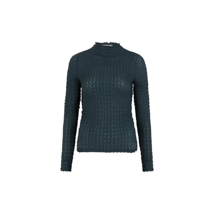 Lofty Manner Top Leona petrol green | Freewear Top Leona - www.freewear.nl - Freewear