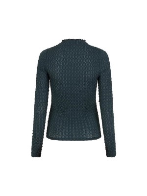 Lofty Manner Top Leona petrol green | Freewear Top Leona - www.freewear.nl - Freewear