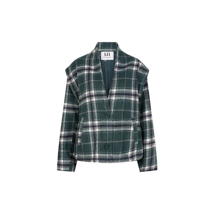 Lofty Manner Jacket River ruit petrol green | Freewear Jacket River ruit - www.freewear.nl - Freewear