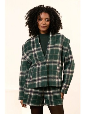 Lofty Manner Jacket River ruit petrol green | Freewear Jacket River ruit - www.freewear.nl - Freewear