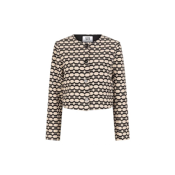 Lofty Manner Jacket Cleo black/white | Freewear Jacket Cleo - www.freewear.nl - Freewear