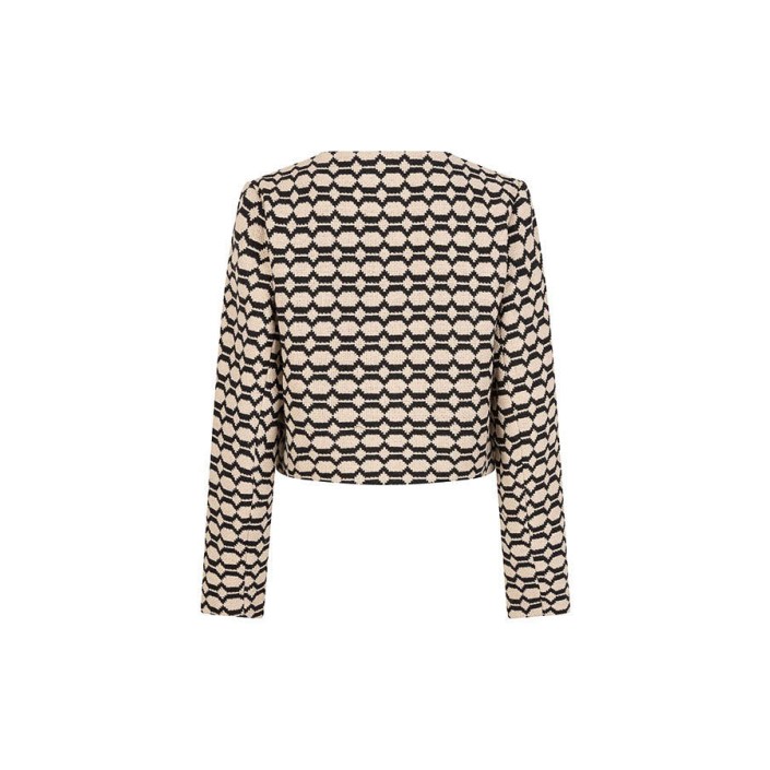 Lofty Manner Jacket Cleo black/white | Freewear Jacket Cleo - www.freewear.nl - Freewear