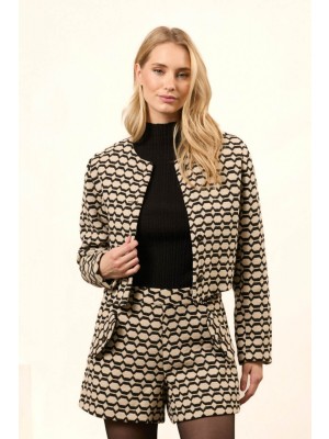 Lofty Manner Jacket Cleo black/white | Freewear Jacket Cleo - www.freewear.nl - Freewear