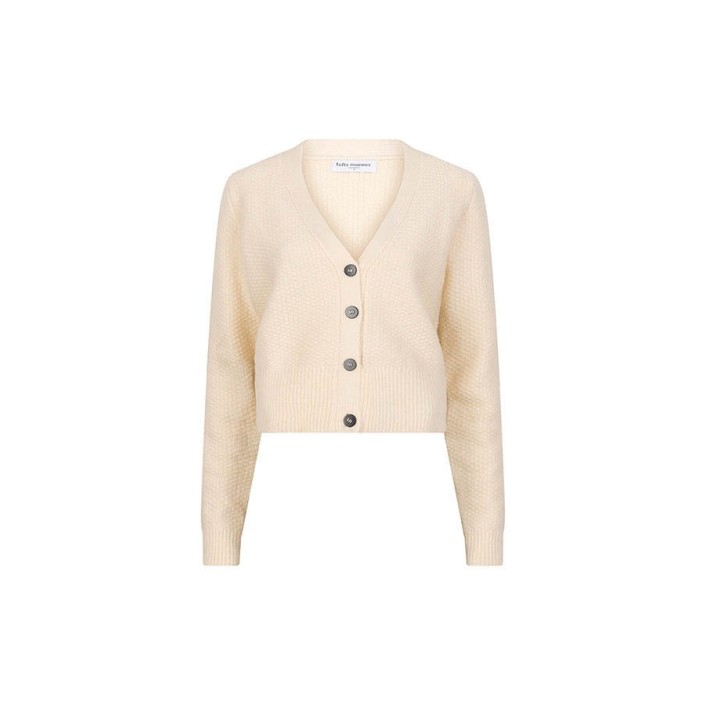 Lofty Manner Cardigen Jada off white | Freewear Cardigen Jada - www.freewear.nl - Freewear