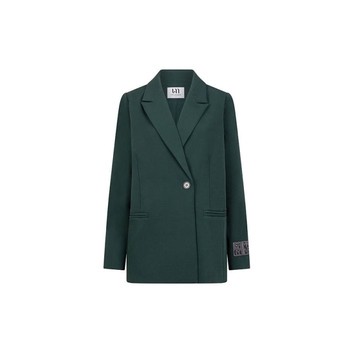 Lofty Manner Blazer Mae petrol green | Freewear Blazer Mae - www.freewear.nl - Freewear