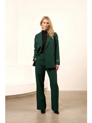 Lofty Manner Blazer Mae petrol green | Freewear Blazer Mae - www.freewear.nl - Freewear