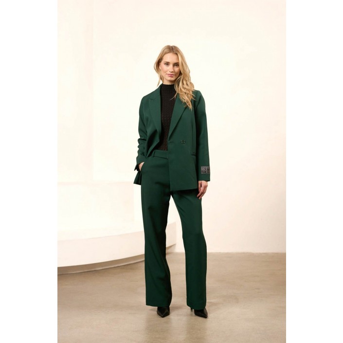 Lofty Manner Blazer Mae petrol green | Freewear Blazer Mae - www.freewear.nl - Freewear