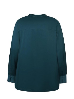 Ze-Ze Blouse Bea teal green | Freewear Blouse Bea - www.freewear.nl - Freewear