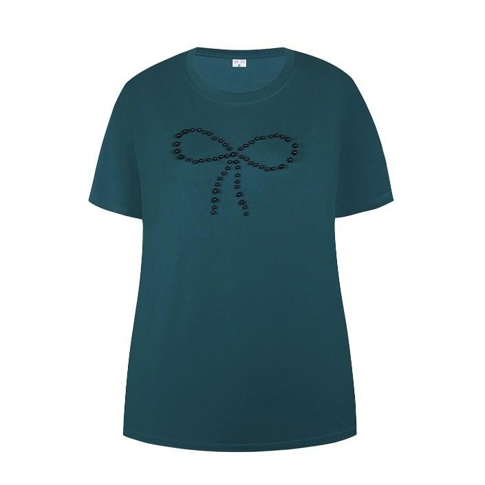 Ze-Ze T-shirt Bethany teal green | Freewear T-shirt Bethany - www.freewear.nl - Freewear