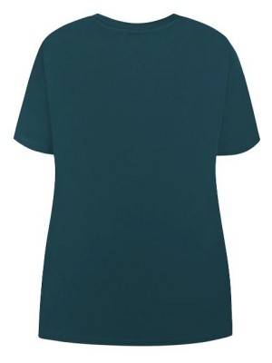 Ze-Ze T-shirt Bethany teal green | Freewear T-shirt Bethany - www.freewear.nl - Freewear
