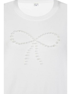 Ze-Ze T-shirt Bethany off white | Freewear T-shirt Bethany - www.freewear.nl - Freewear