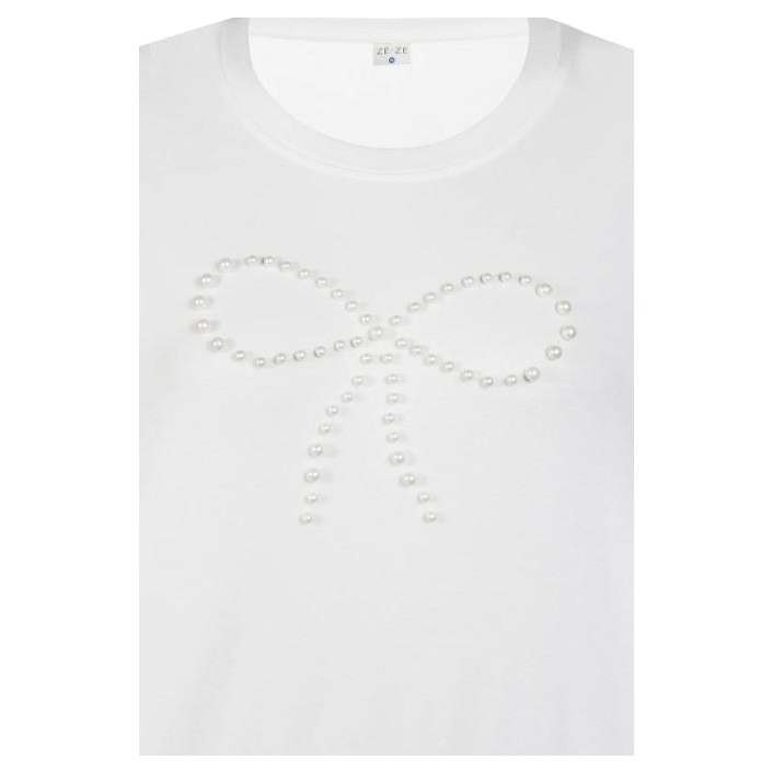 Ze-Ze T-shirt Bethany off white | Freewear T-shirt Bethany - www.freewear.nl - Freewear
