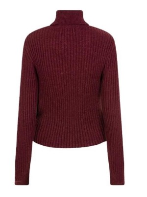 Lofty Manner Sweater Katja burgundy red | Freewear Sweater Katja - www.freewear.nl - Freewear