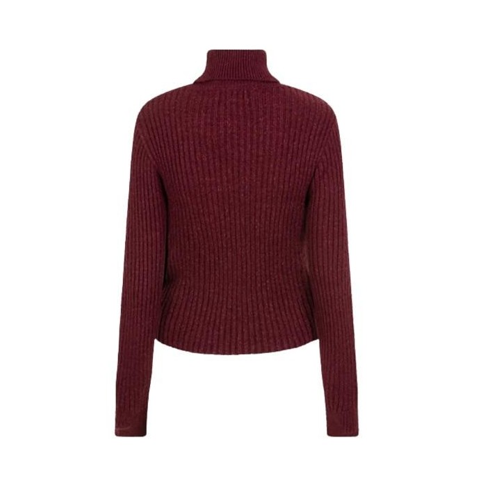 Lofty Manner Sweater Katja burgundy red | Freewear Sweater Katja - www.freewear.nl - Freewear