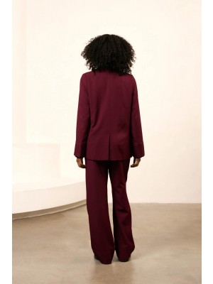 Lofty Manner Trouser Hilda burgundy red | Freewear Trouser Hilda - www.freewear.nl - Freewear