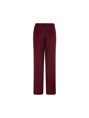 Lofty Manner Trouser Hilda burgundy red | Freewear Trouser Hilda - www.freewear.nl - Freewear