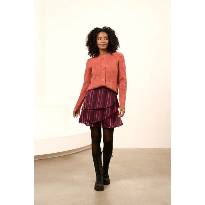Lofty Manner Skirt Brigitte folk print | Freewear Skirt Brigitte - www.freewear.nl - Freewear
