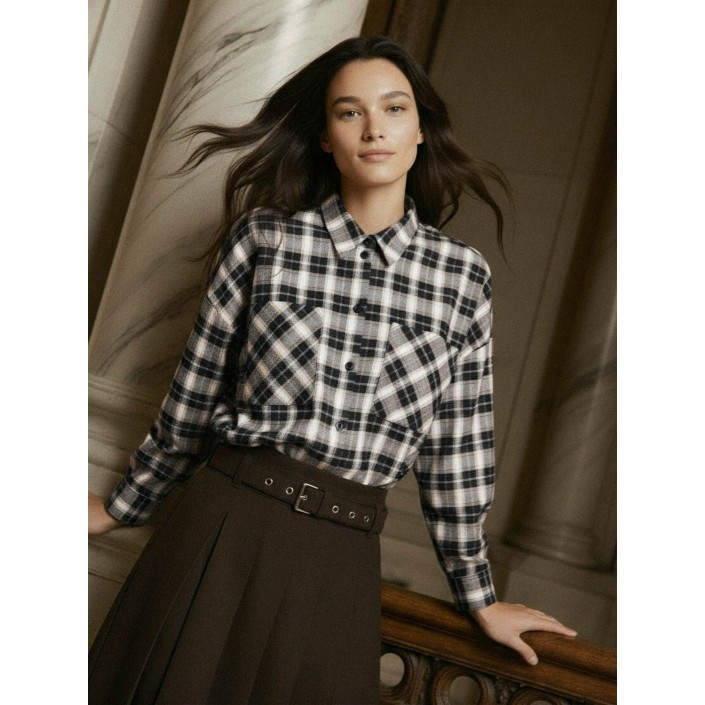  HDNadia ls boxy shirt navy blazer | Freewear HDNadia ls boxy shirt - www.freewear.nl - Freewear