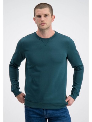 Gabbiano Sweater crewneck nova forest green | Freewear
