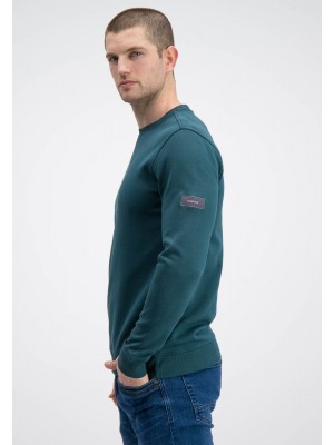 Gabbiano Sweater crewneck nova forest green | Freewear Sweater crewneck nova - www.freewear.nl - Freewear