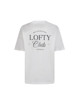 Lofty Manner T-shirt Ziggy white | Freewear T-shirt Ziggy - www.freewear.nl - Freewear