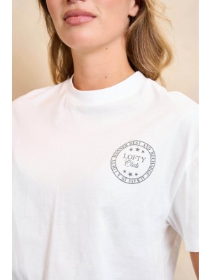 Lofty Manner T-shirt Ziggy white | Freewear T-shirt Ziggy - www.freewear.nl - Freewear