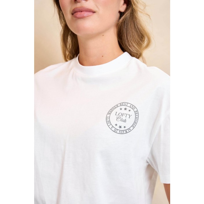 Lofty Manner T-shirt Ziggy white | Freewear T-shirt Ziggy - www.freewear.nl - Freewear