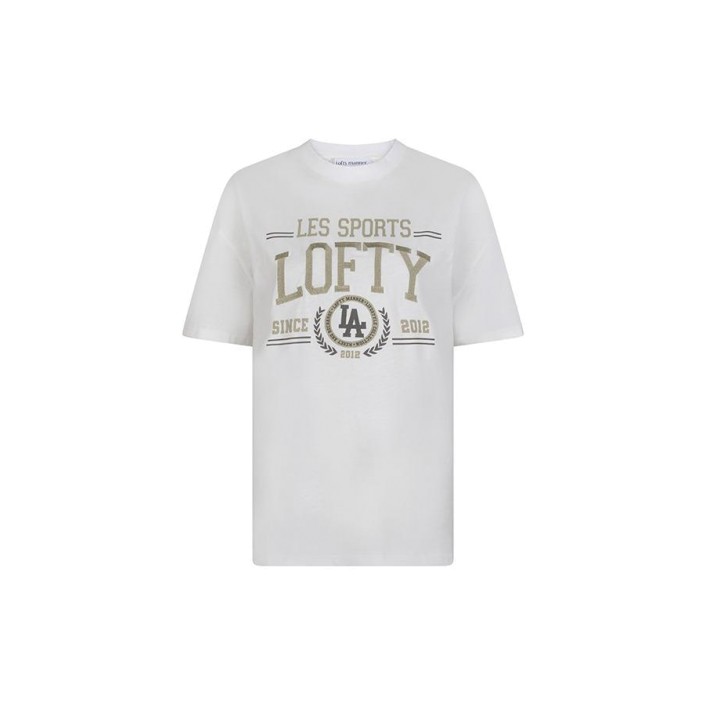Lofty Manner T-shirt Melia white | Freewear T-shirt Melia - www.freewear.nl - Freewear