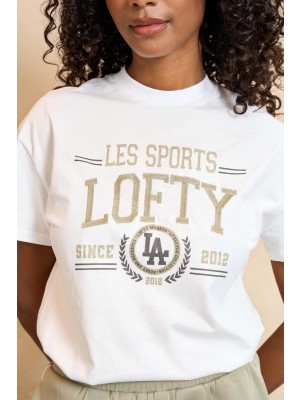 Lofty Manner T-shirt Melia white | Freewear T-shirt Melia - www.freewear.nl - Freewear