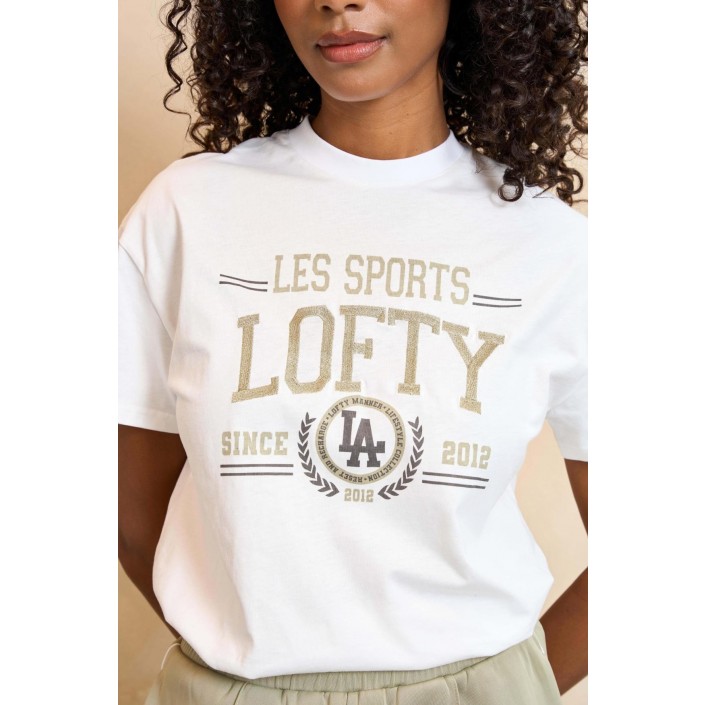 Lofty Manner T-shirt Melia white | Freewear T-shirt Melia - www.freewear.nl - Freewear