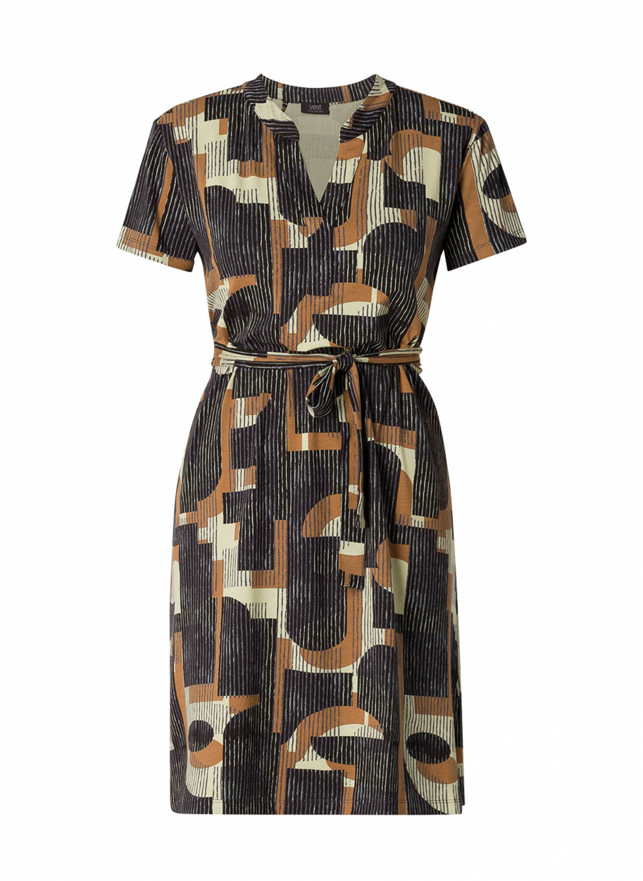 YEST Pernille - Olive Green/Multi-Co - maat 48