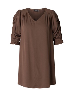 Yest Pepa  Blouse Chocolate Brown | Freewear Pepa  Blouse - www.freewear.nl - Freewear