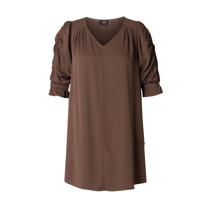 Yest Pepa  Blouse Chocolate Brown | Freewear Pepa  Blouse - www.freewear.nl - Freewear