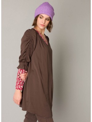Yest Pepa  Blouse Chocolate Brown | Freewear Pepa  Blouse - www.freewear.nl - Freewear