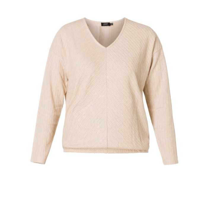 Yest Candace Essential Pullover Sand | Freewear Candace Essential Pullover - www.freewear.nl - Freewear