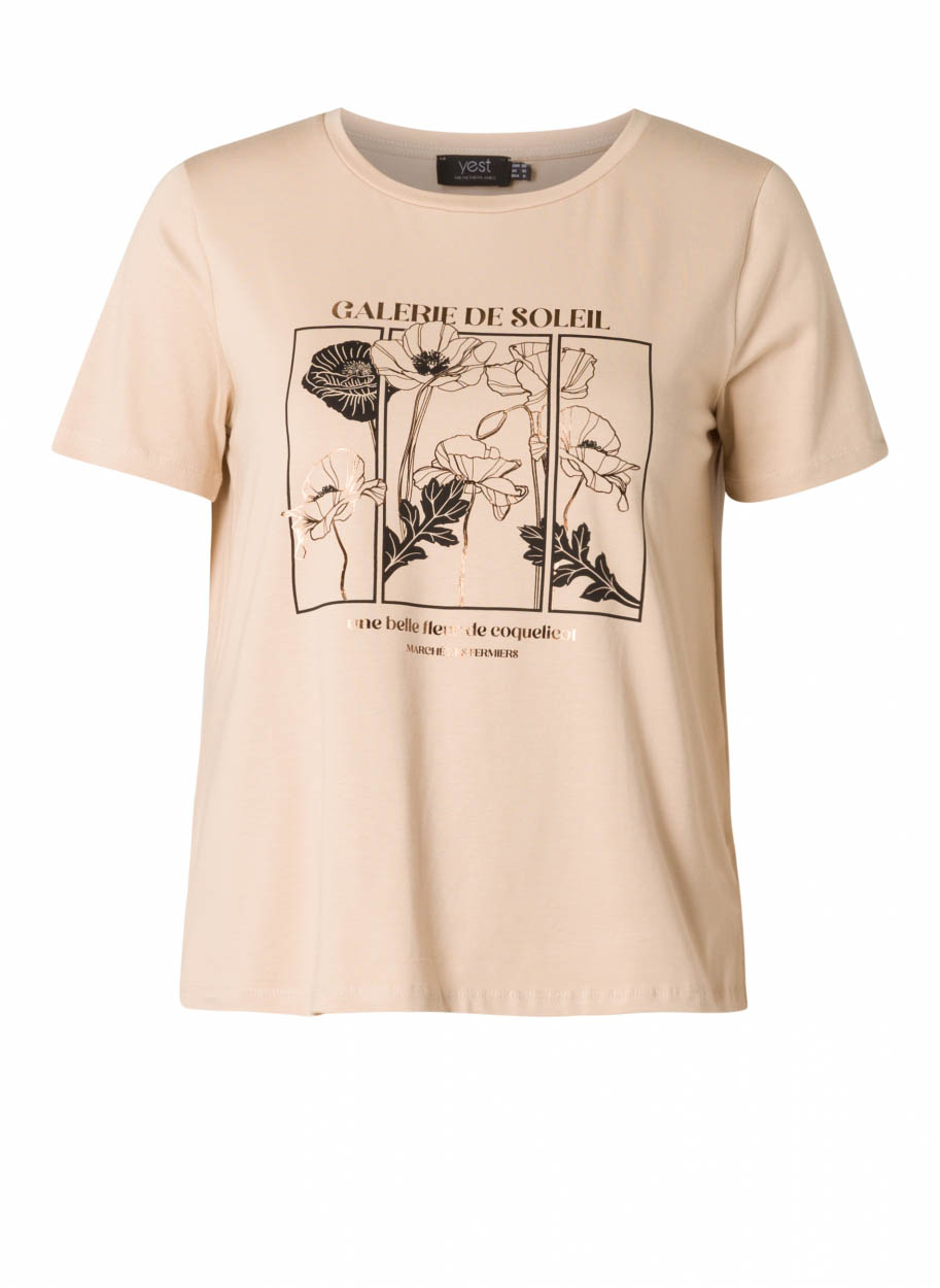 YEST Ivamaria Essential Tops - Sand - maat 42