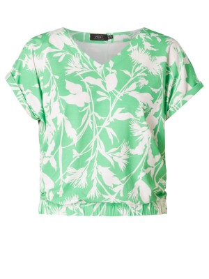 Yest Gieltje Top Bright Green/Off Whi | Freewear