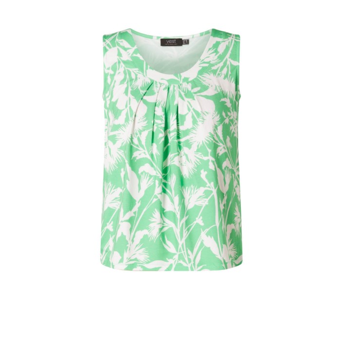 Yest Kaycie Essential top Bright Green/Off Whi | Freewear Kaycie Essential top - www.freewear.nl - Freewear