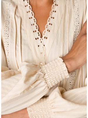 Yest Ofra Blouse Light Sand | Freewear Ofra Blouse - www.freewear.nl - Freewear