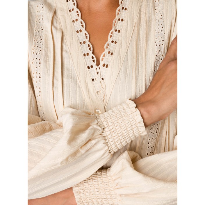 Yest Ofra Blouse Light Sand | Freewear Ofra Blouse - www.freewear.nl - Freewear