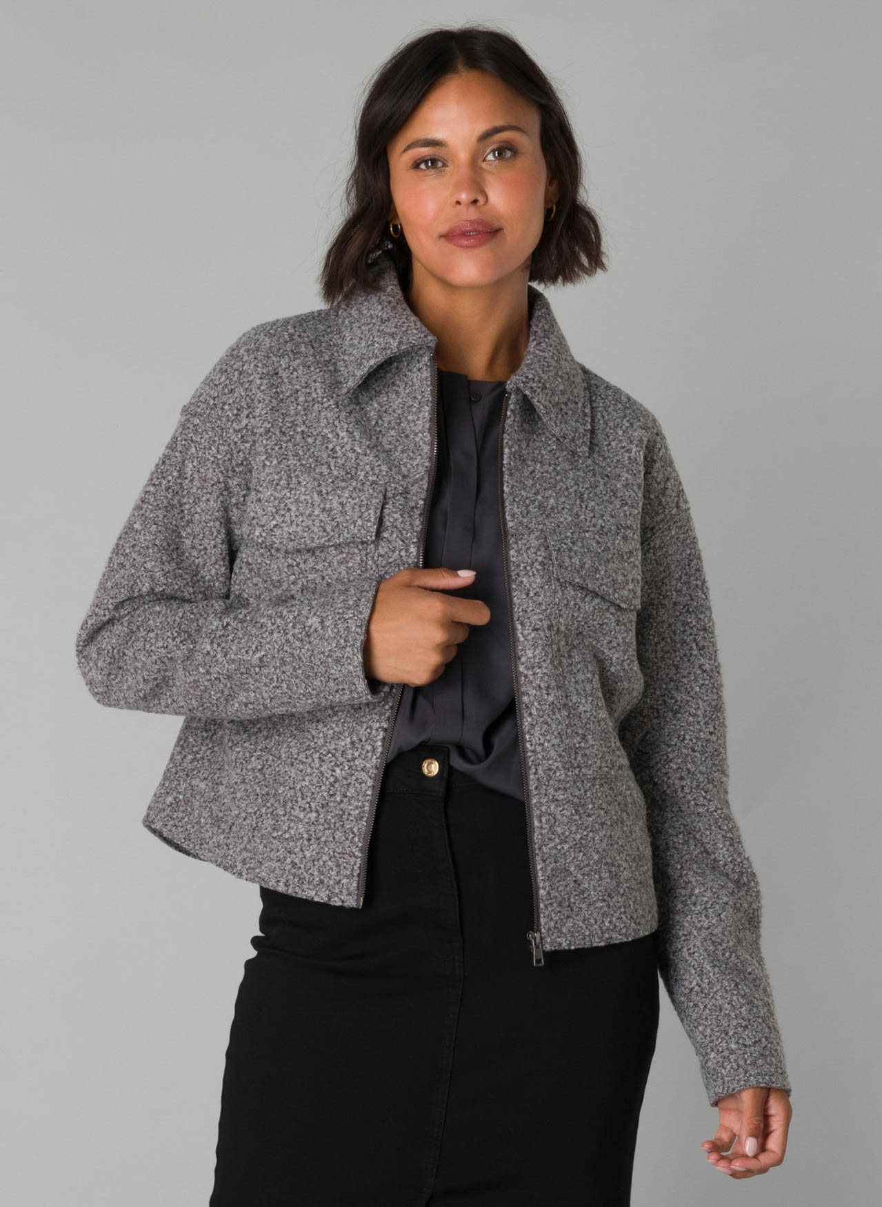 YEST Olicia Cover ups - Dark Grey/Melange - maat 46
