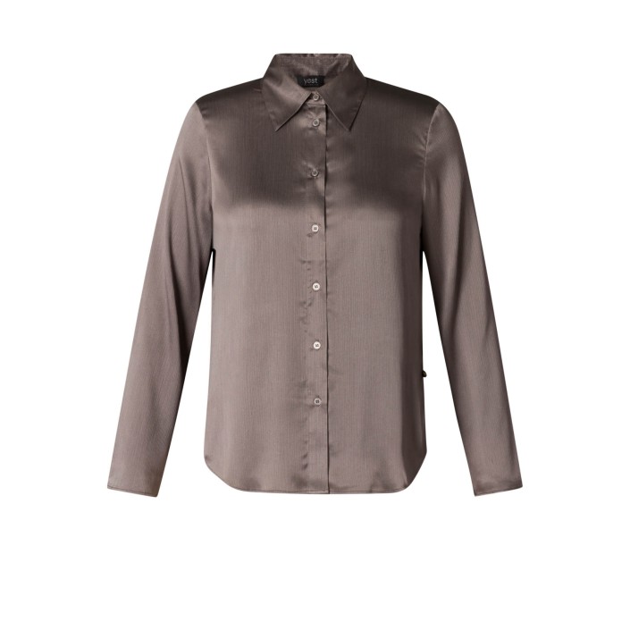 Yest Pilar  Blouse Grey | Freewear Pilar  Blouse - www.freewear.nl - Freewear