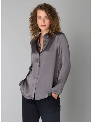 Yest Pilar  Blouse Grey | Freewear Pilar  Blouse - www.freewear.nl - Freewear