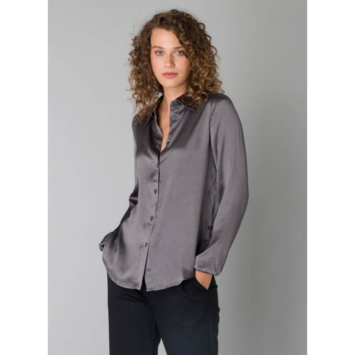 Yest Pilar  Blouse Grey | Freewear Pilar  Blouse - www.freewear.nl - Freewear