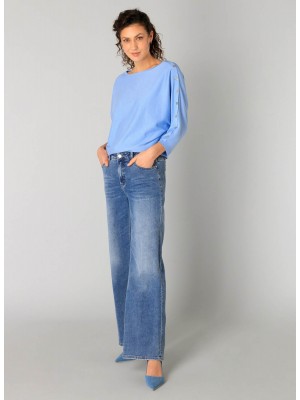 Yest Rabea 32 inch Broek Denim Stone Wash Blu | Freewear Rabea 32 inch Broek - www.freewear.nl - Freewear
